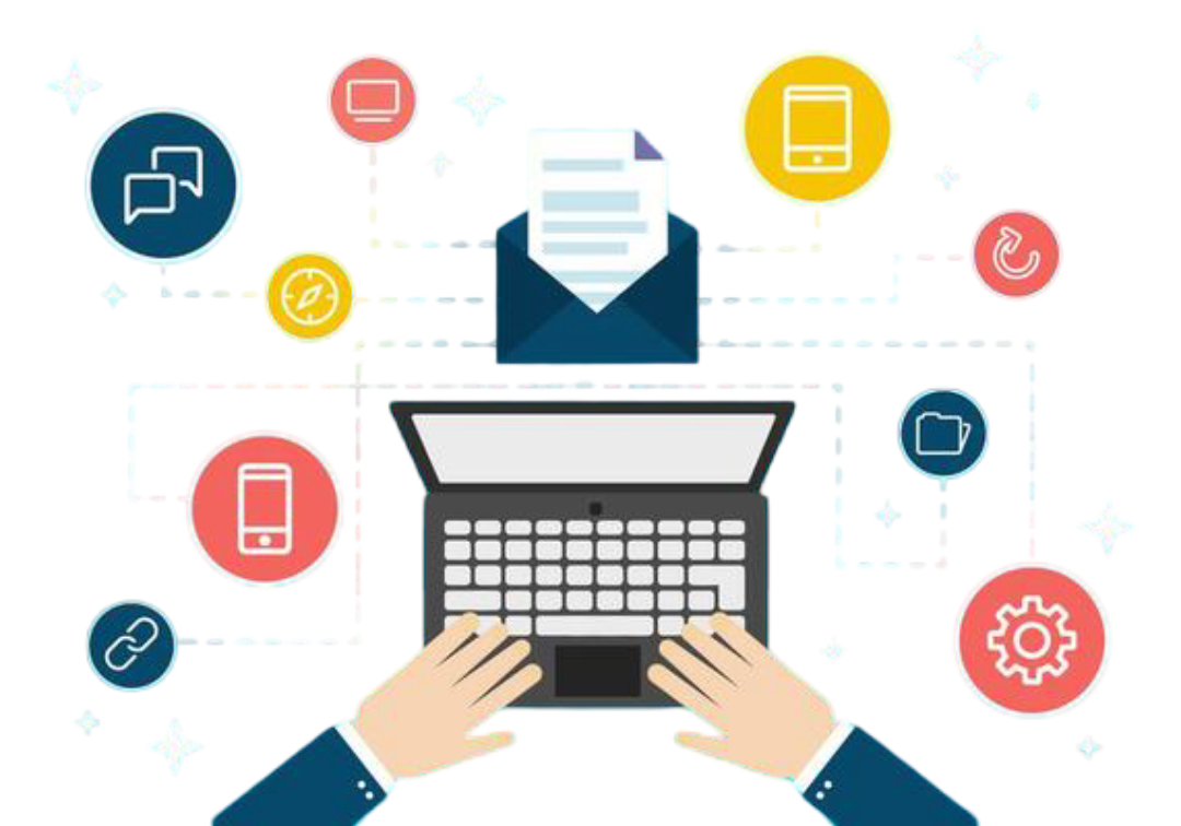 free-flat-design-digital-marketing-concep-vector